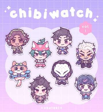 chibi Overwatch charms